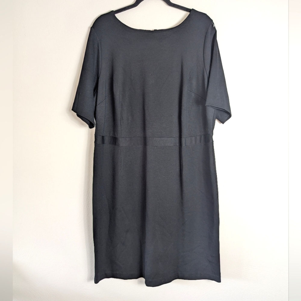 18W CJ Banks Plus Size Black Classic Sheath Dress